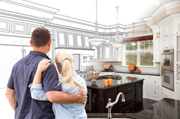 Professional Cabinet Installation technician working in Bock, MN